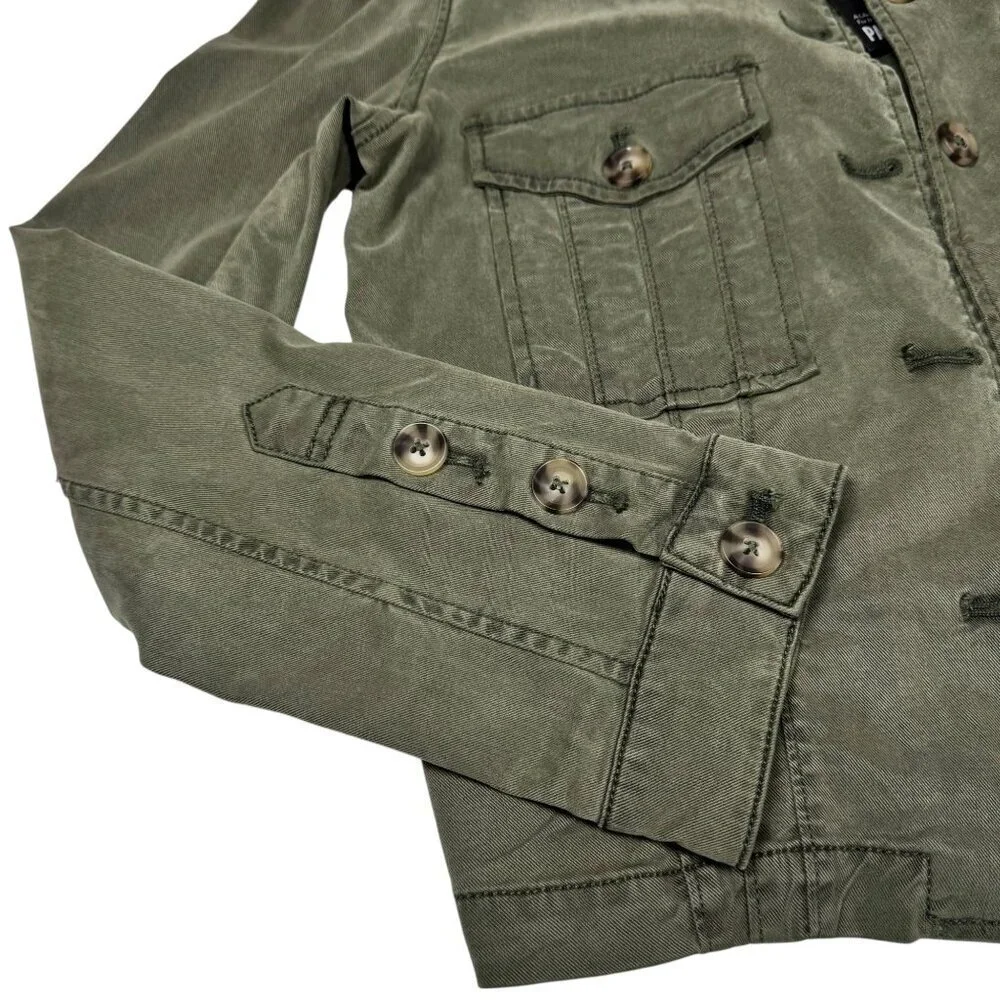 NWT PAIGE Pacey Jacket Sz.L Vintage Ivy Green  Buttons Preppy Minimalist $249 - Picture 14 of 16